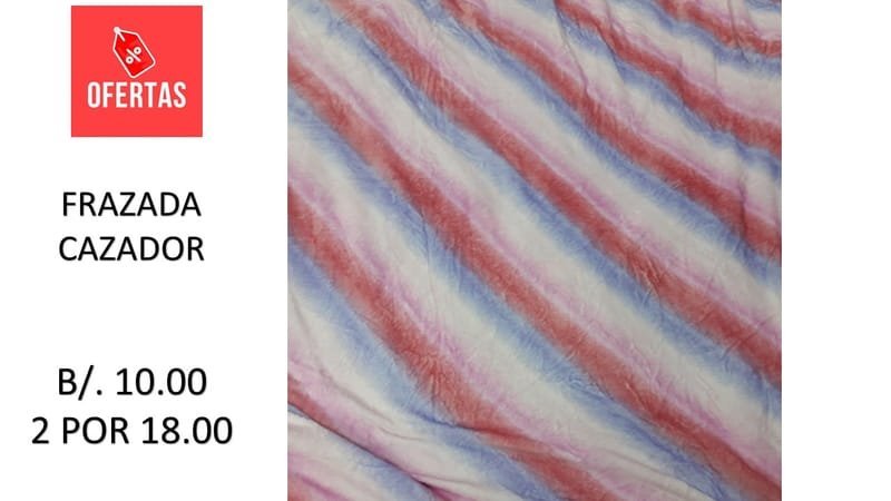 FRAZADA DOBLE  CAZADOR