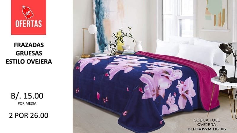 FRAZADA GRUESA DOBLE