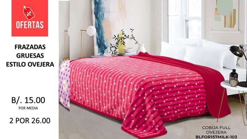 FRAZADA GRUESA DOBLE