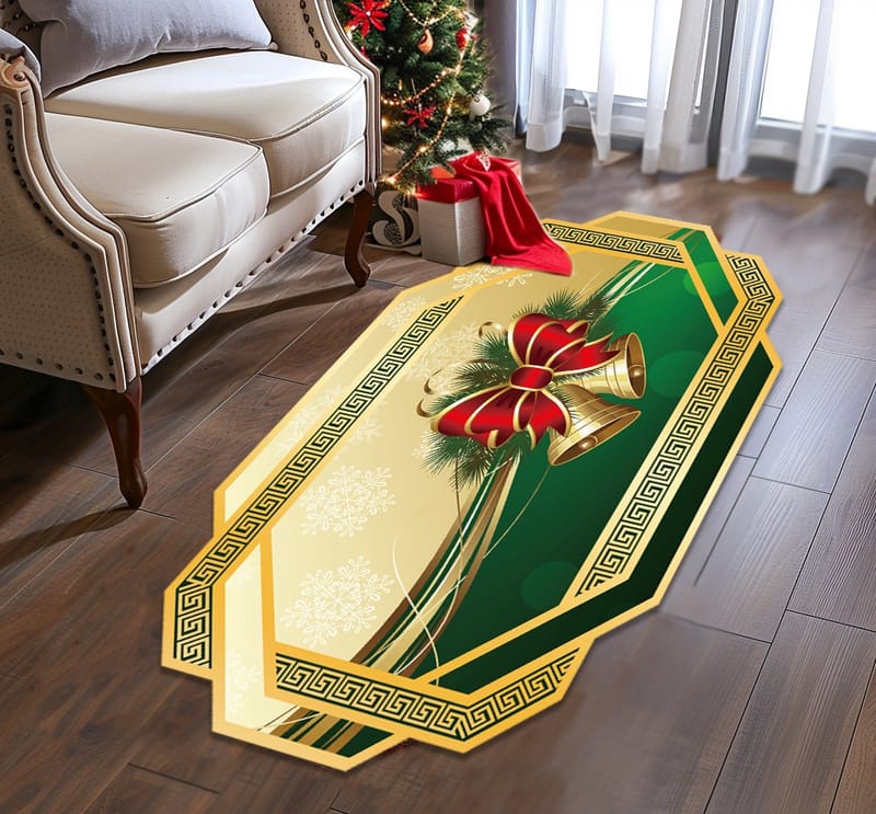 alfombra navideña c117 por 170 cm