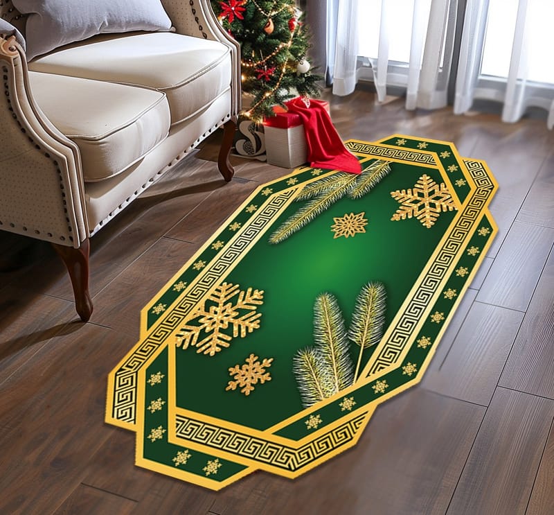alfombra navideña c117 por 170 cm