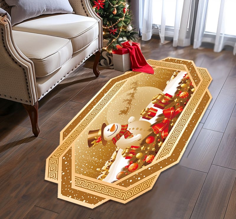 alfombra navideña c117 por 170 cm