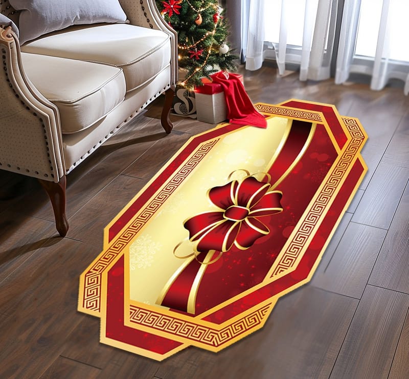 alfombra navideña c117 por 170 cm