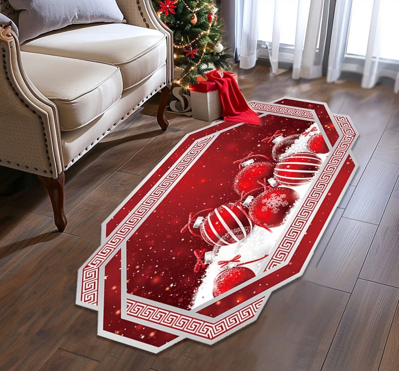 alfombra navideña c117 por 170 cm