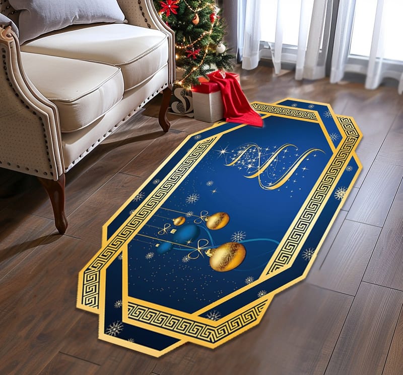 alfombra navideña c117 por 170 cm