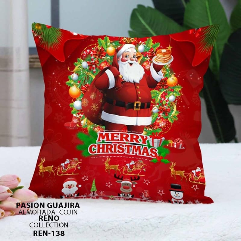 cojin navideño si nluz