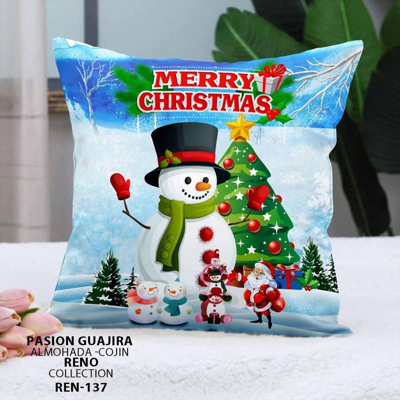 cojin navideño si nluz