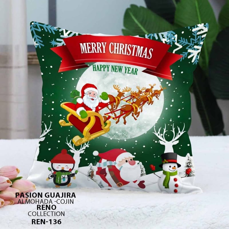 cojin navideño si nluz