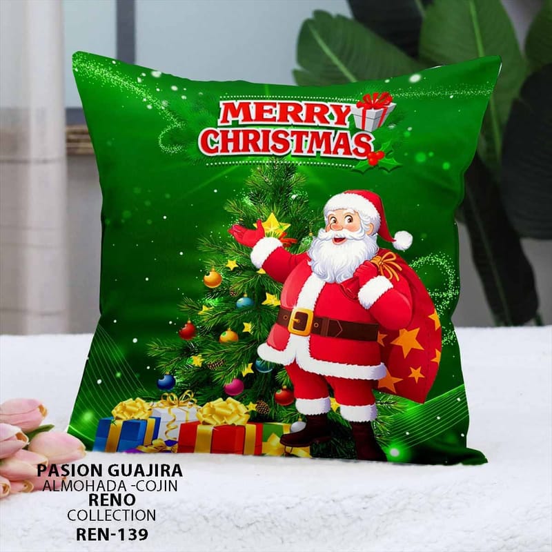 cojin navideño si nluz