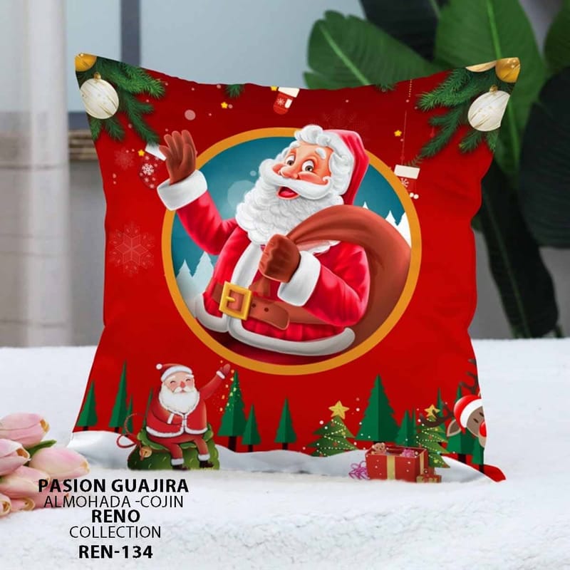 cojin navideño si nluz