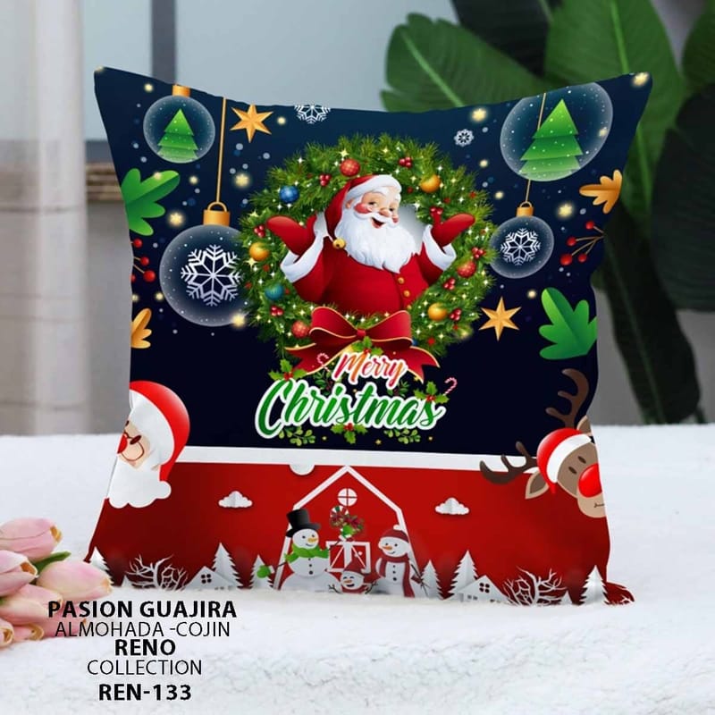 cojin navideño si nluz