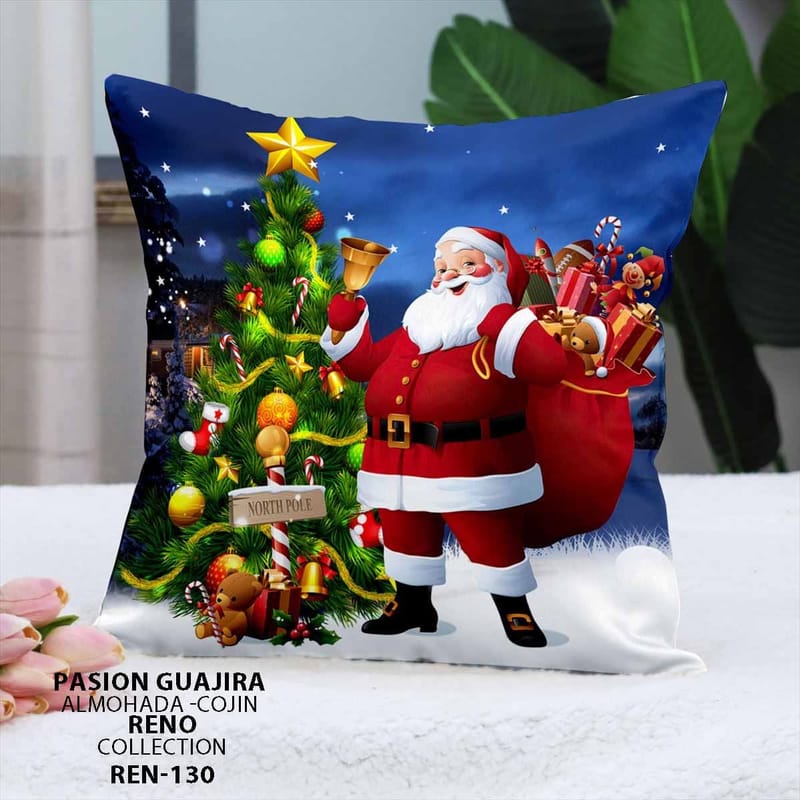 cojin navideño si nluz