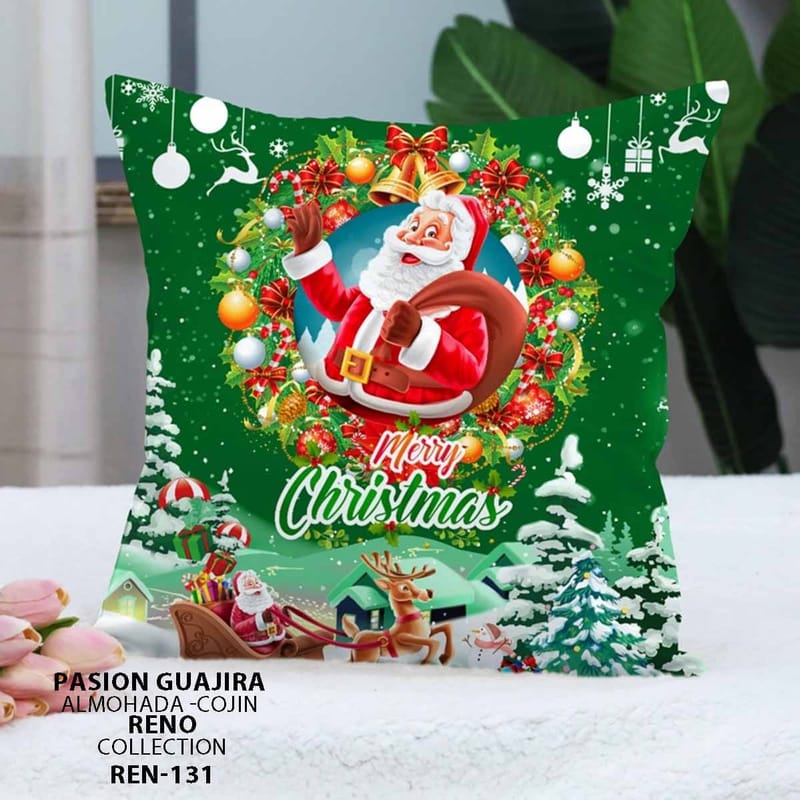 cojin navideño si nluz