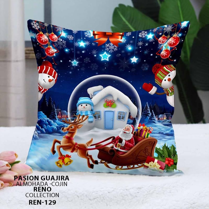 cojin navideño si nluz