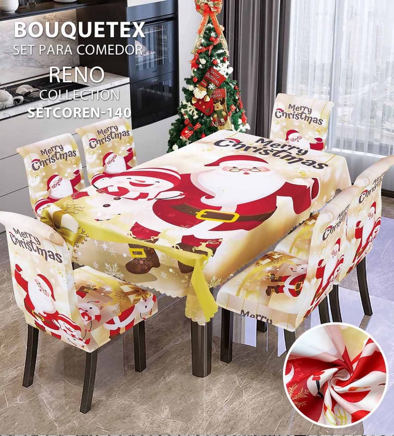 forro demesa y de silla navidad