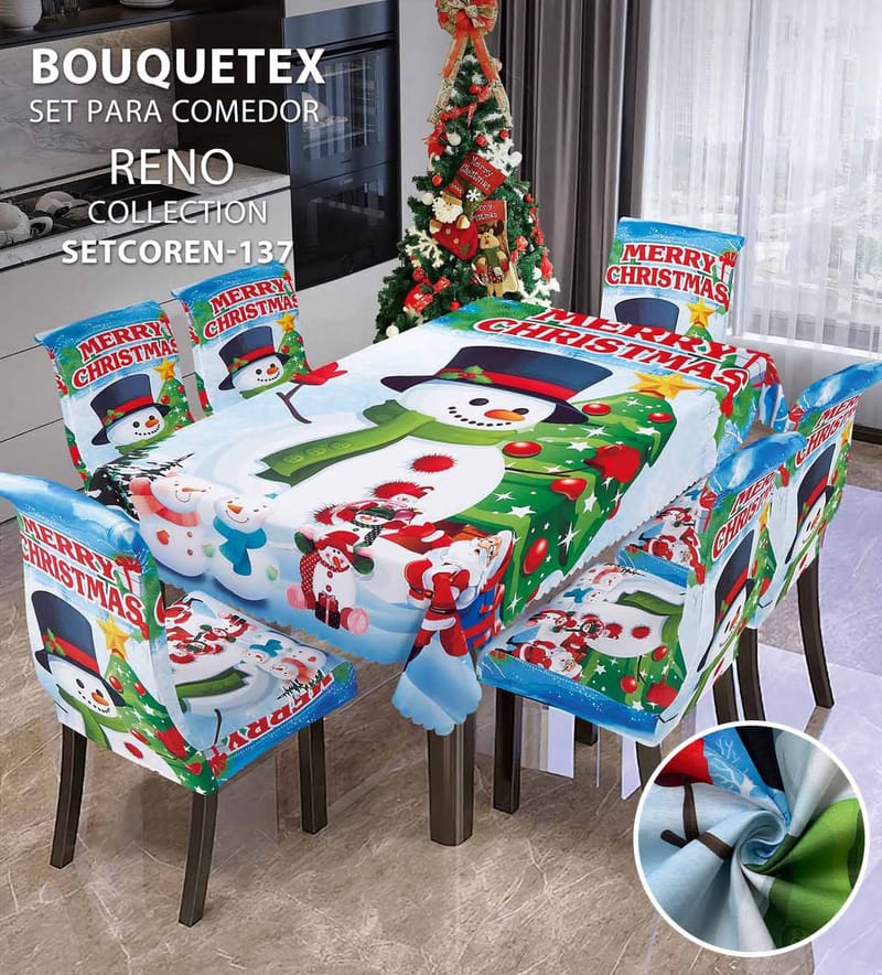 forro demesa y de silla navidad