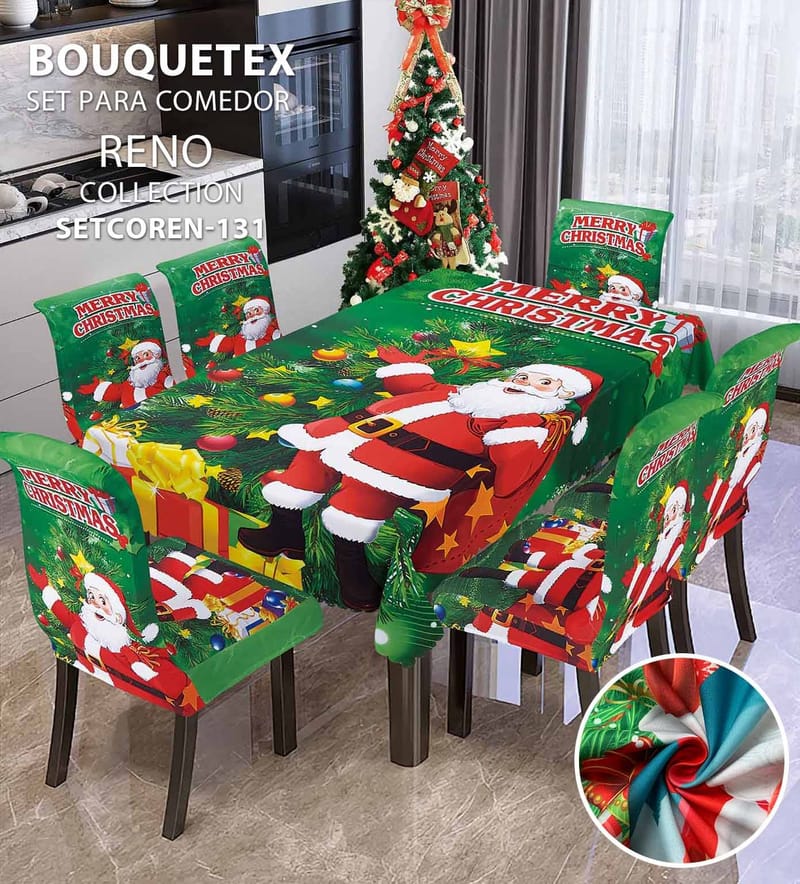 forro demesa y de silla navidad