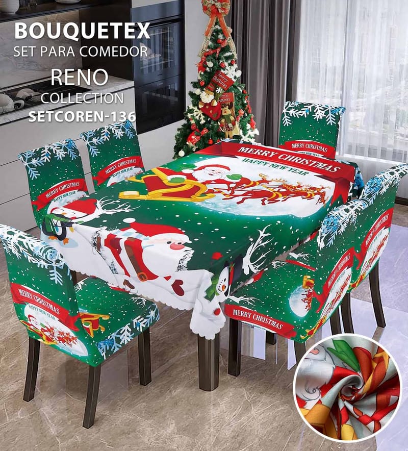 forro demesa y de silla navidad