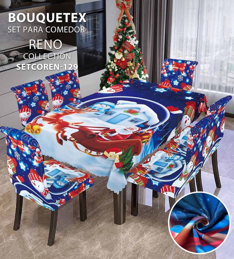 forro demesa y de silla navidad