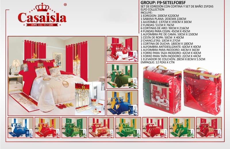 CONFORT NAVIDEÑO DOBLE QUEEN KING