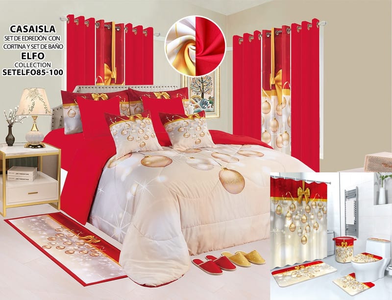 CONFORT NAVIDEÑO DOBLE QUEEN KING