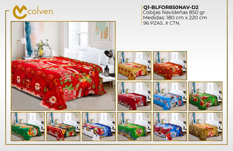 FRAZADA NAVIDEÑA