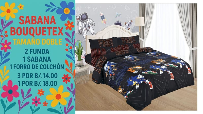 SABANAS INFANTIL DOBLES