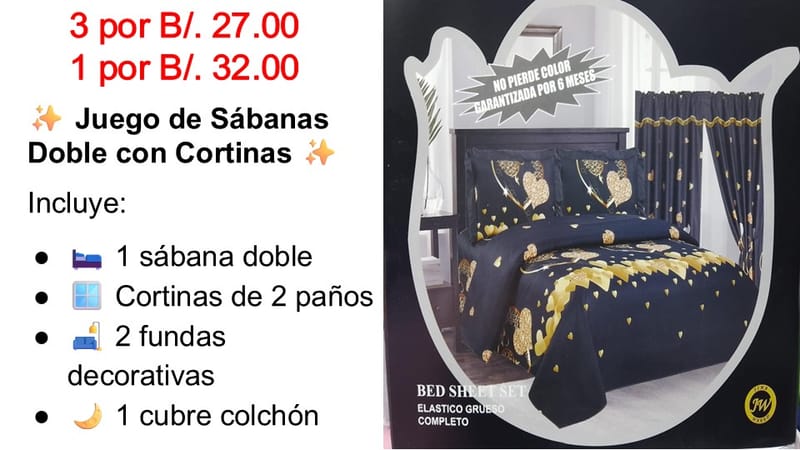 SABANAS CASA ROSADA CON CORTINAS