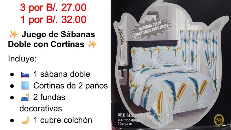 SABANAS CASA ROSADA CON CORTINAS