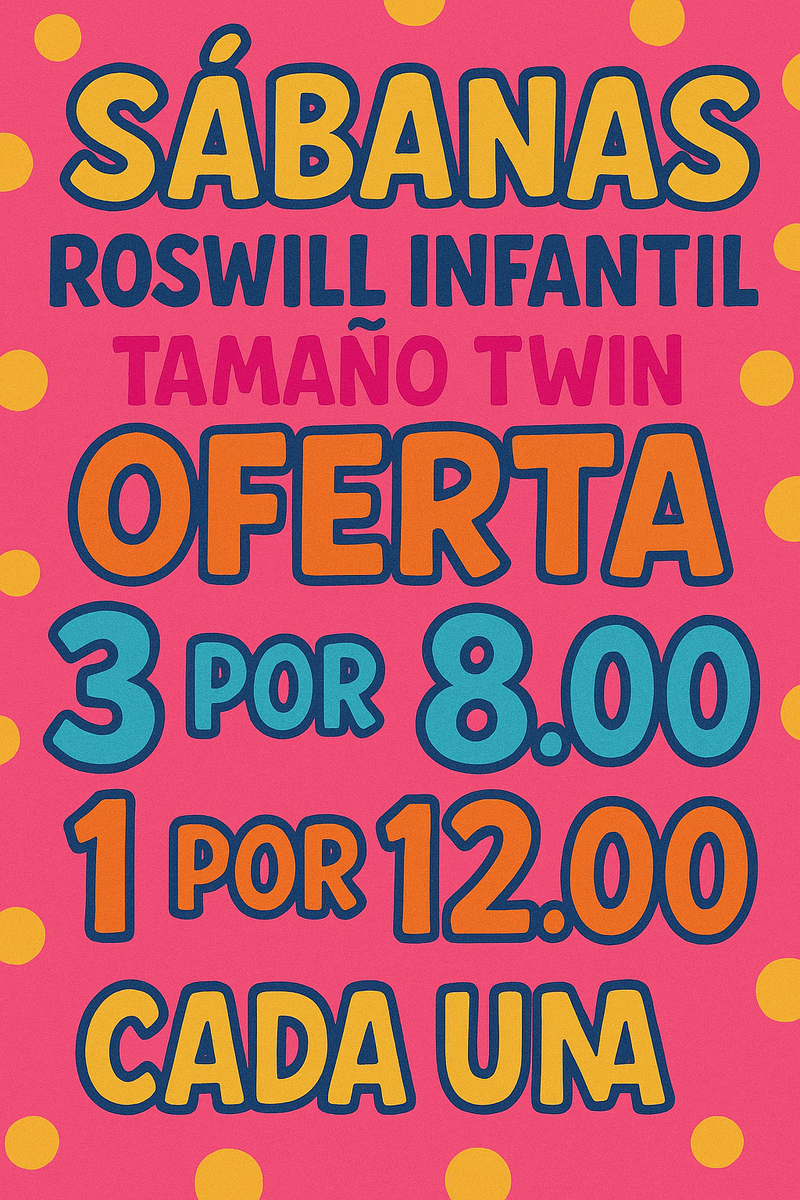 TAMAÑO TWIN INFANTIL