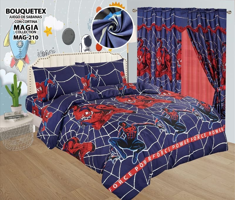 SABANAS TWIN CON CORTINAS