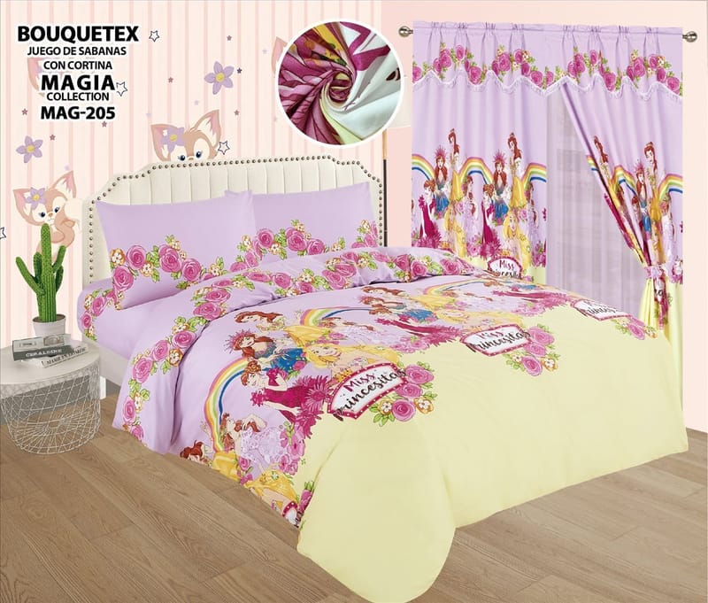 SABANAS TWIN CON CORTINAS