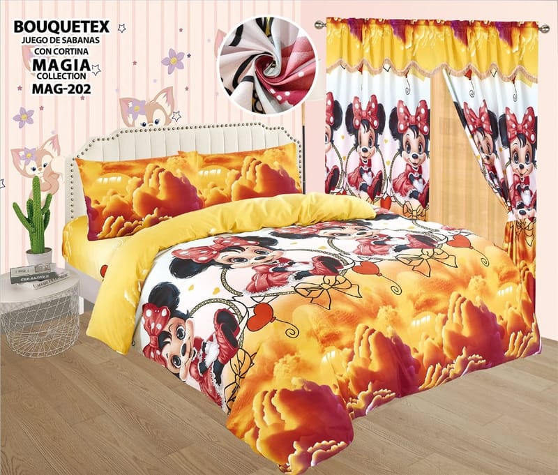 SABANAS TWIN CON CORTINAS