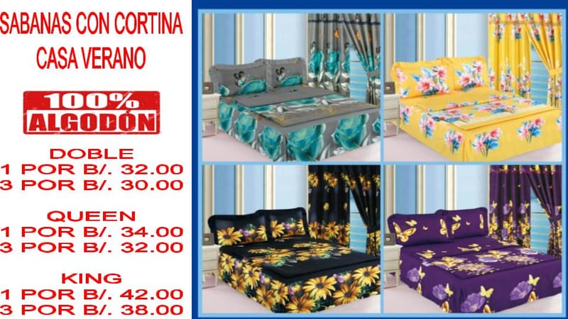 SABANAS CON CORTINAS