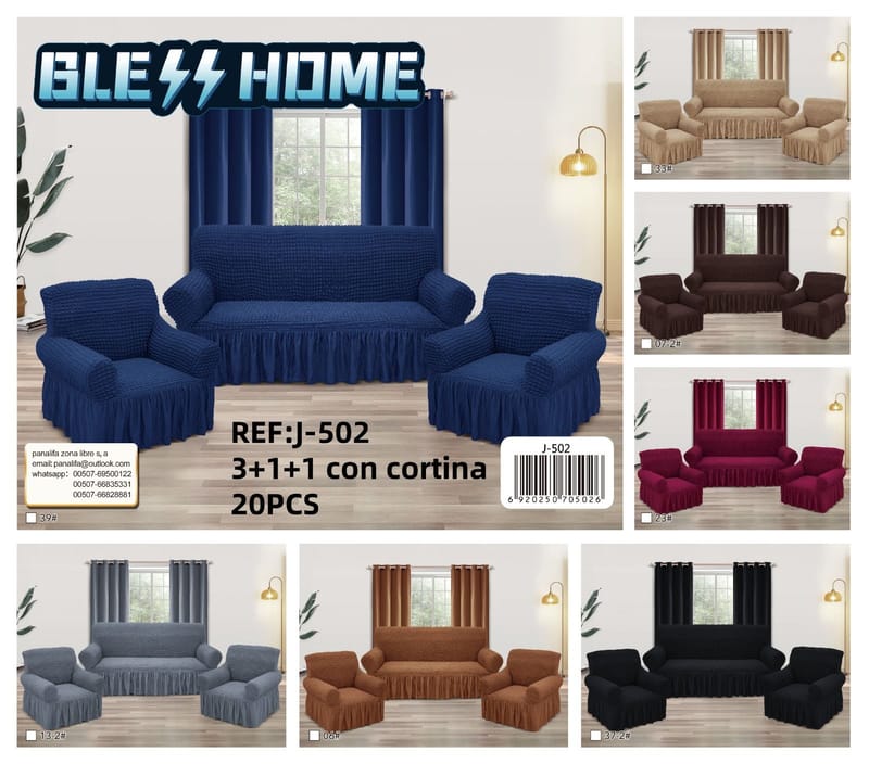 3 puesto 1 puesto 1 puesto y 2 cortinas