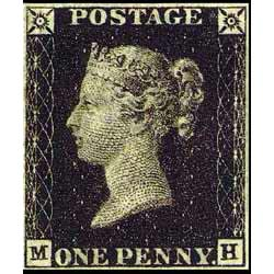 One Penny Black - the first stamp in the world