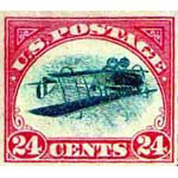 Inverted Jenny airmail stamp