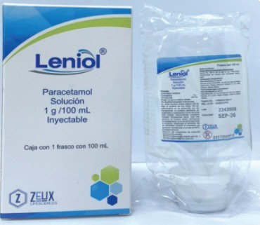 clave C.B. 010.000.5721.01 Cod. Leniol paracetamol Solucion 1 g / 100 ...