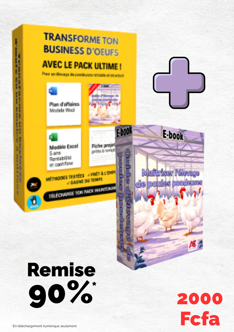 “Le Pack ultime pour ton business d’œufs” Lance ton élevage de pondeuses !