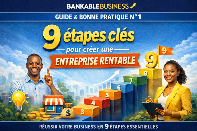 9 étapes clés pour créer une entreprise rentable (Guide Gratuit)