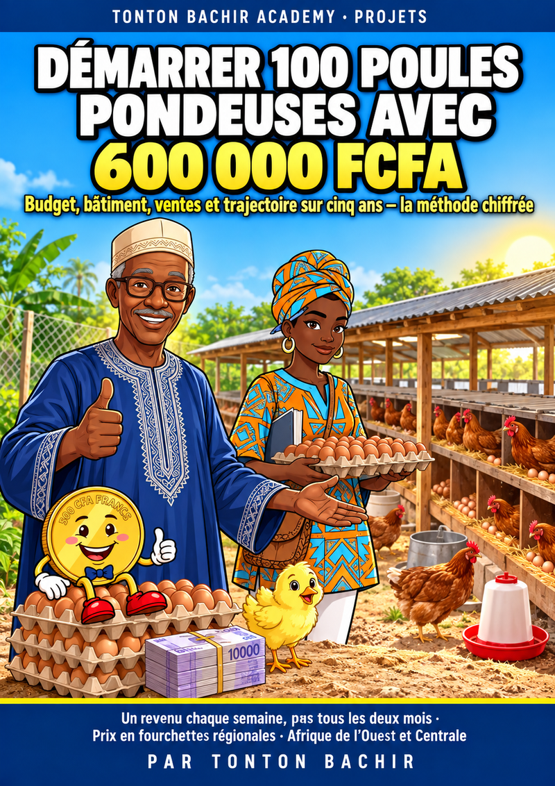 Démarrer 100 poules pondeuses avec 600 000 FCFA — le pack complet