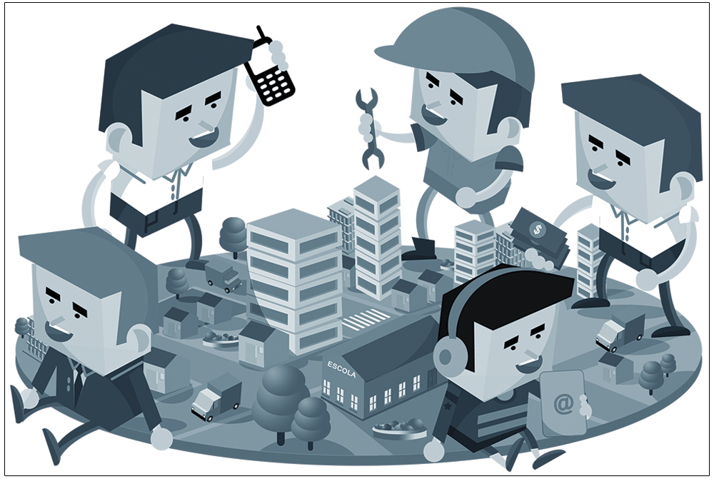 Ilustrações para versão impressa e digital (animada)