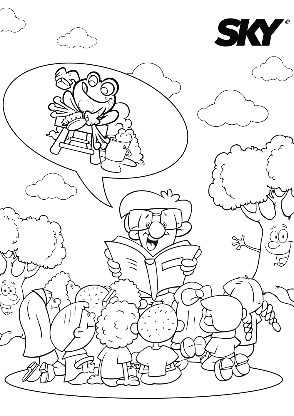 Desenhos para Colorir - Área Infantil - Estande Sky