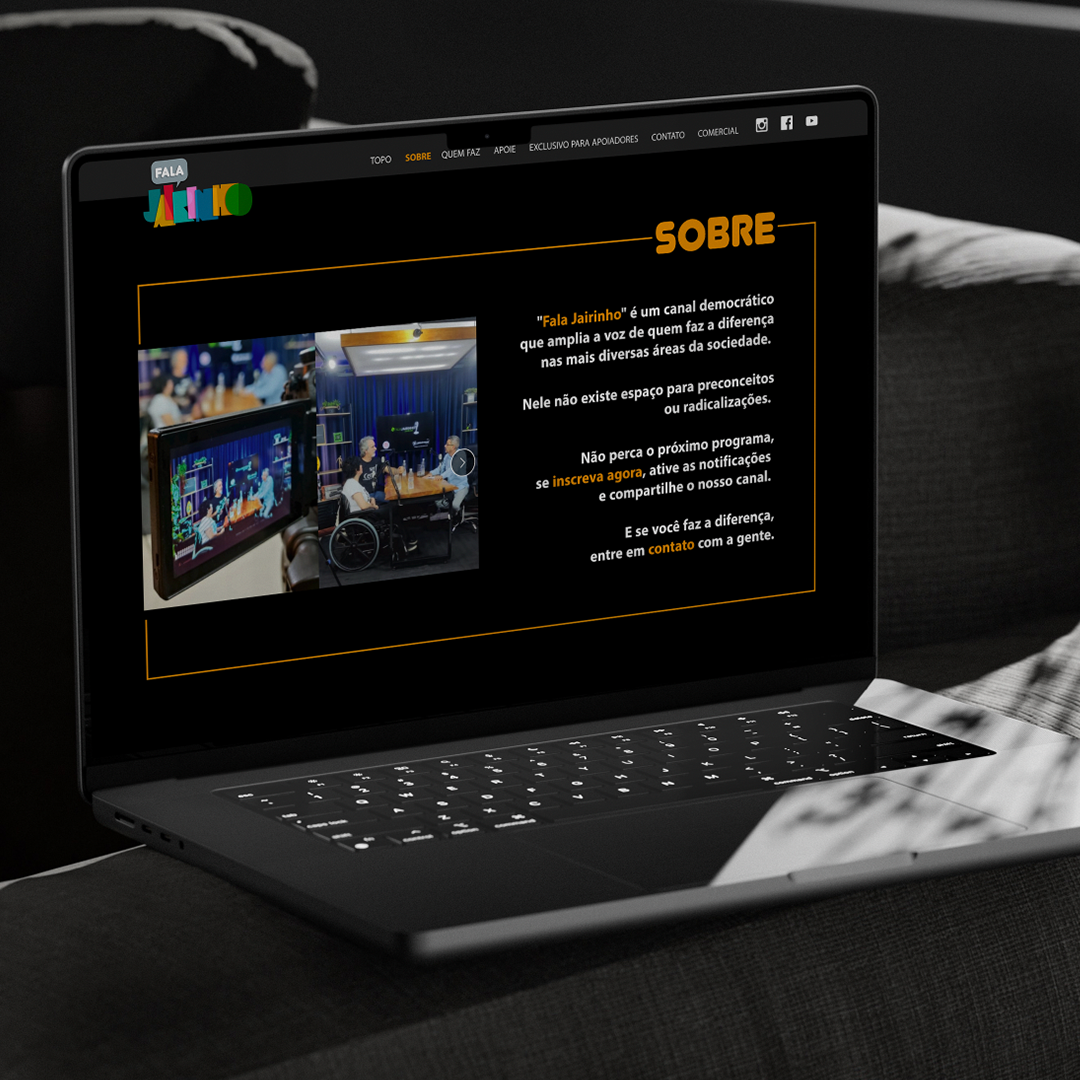 LOGOMARCA, CANAL YOUTUBE, WEBSITE E SOUVENIRS