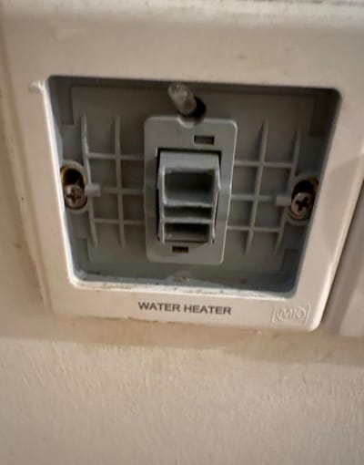 Faulty Water Heater Switch Signs in Singapore