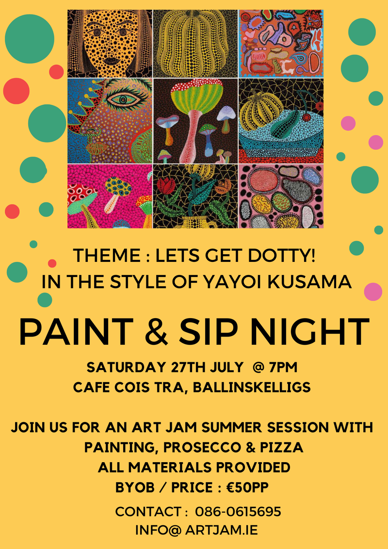 PAINT & SIP @ CAFE COIS TRA SATURDAY 27TH JULY
