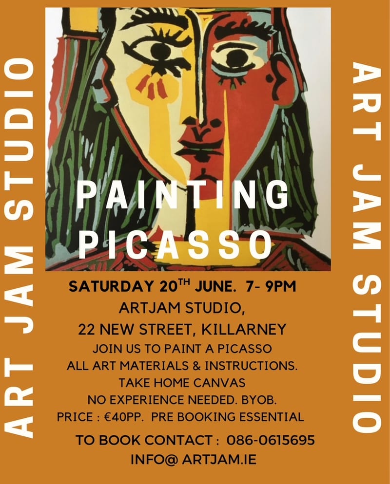 Paint & Sip Picasso. BYOB Saturday 20th June