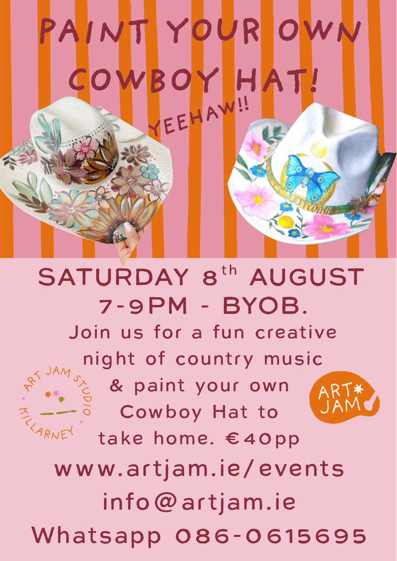 PAINT YOUR OWN COWBOY HAT - SAT 8TH AUGUST