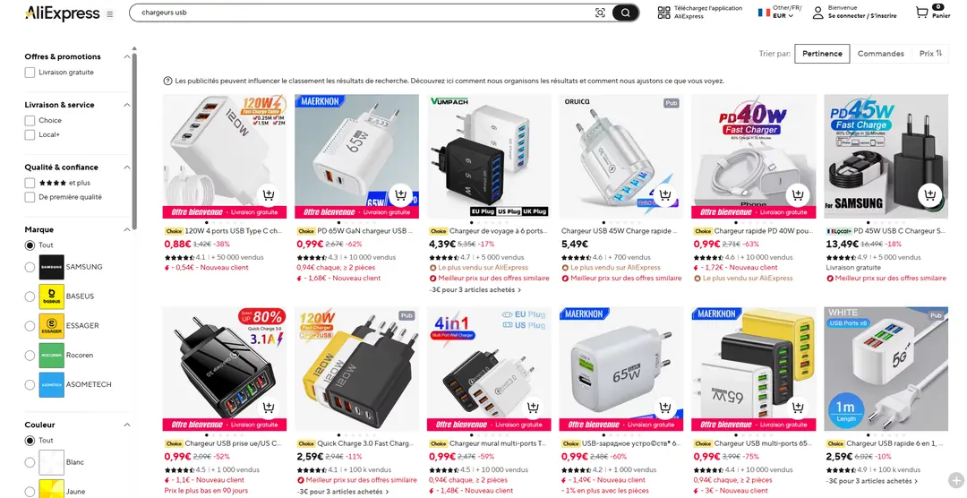 Chargeurs USB dangereux : certaines alimentations low-cost peuvent dépasser 120 °C et provoquer des incendies
