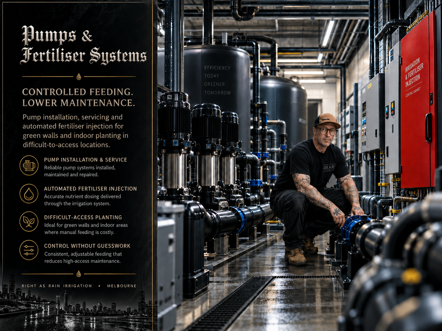 Pump Installation & Fertiliser Injection Systems Melbourne